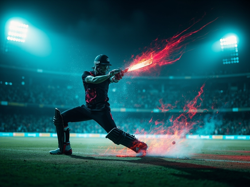 T20 powerplay overs action live